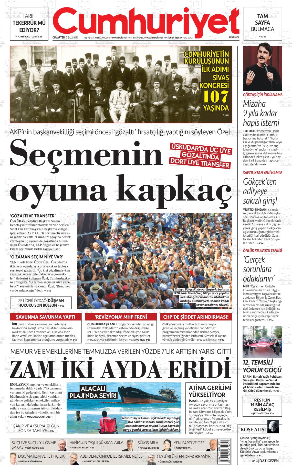 CUMHURİYET - 05.09.2026