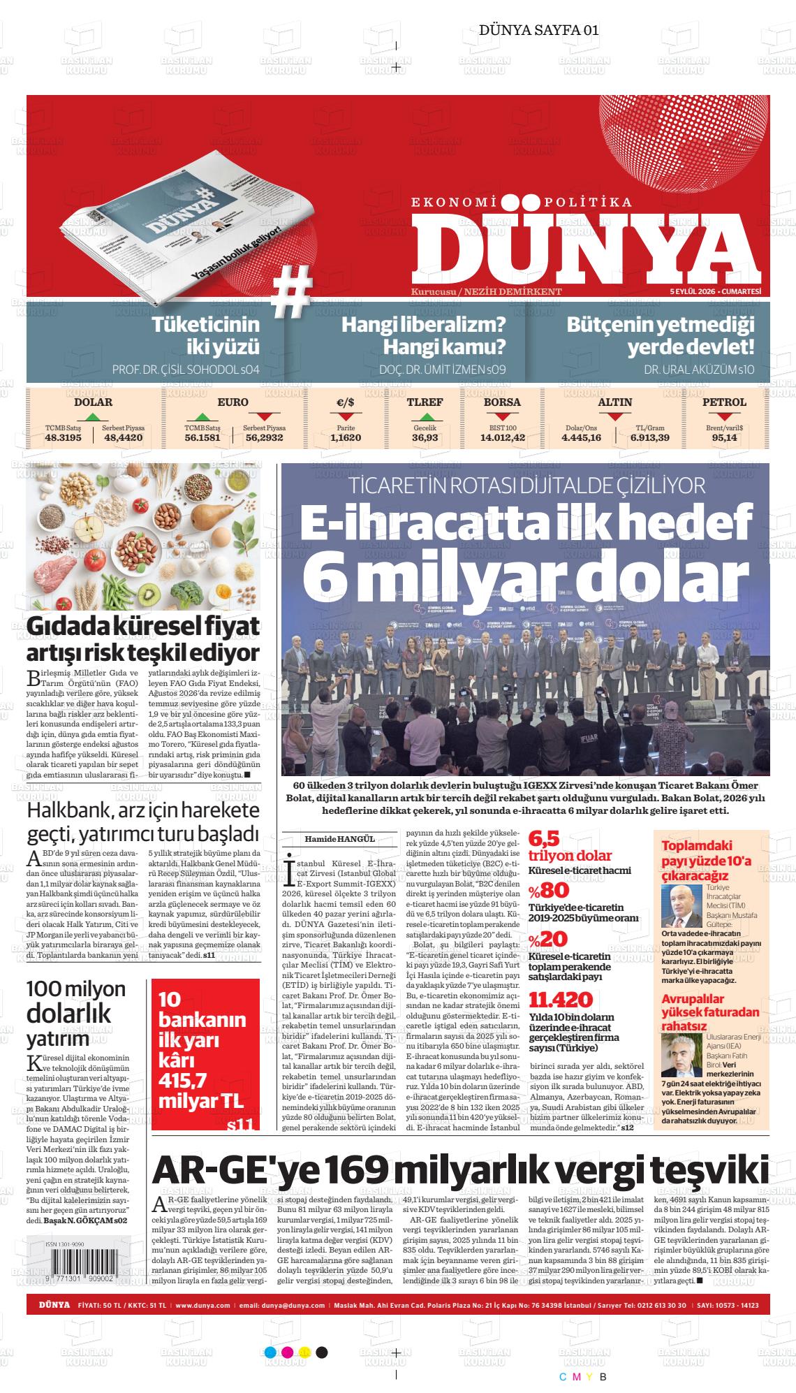 DÜNYA EKONOMİ-POLİTİKA - 05.09.2026