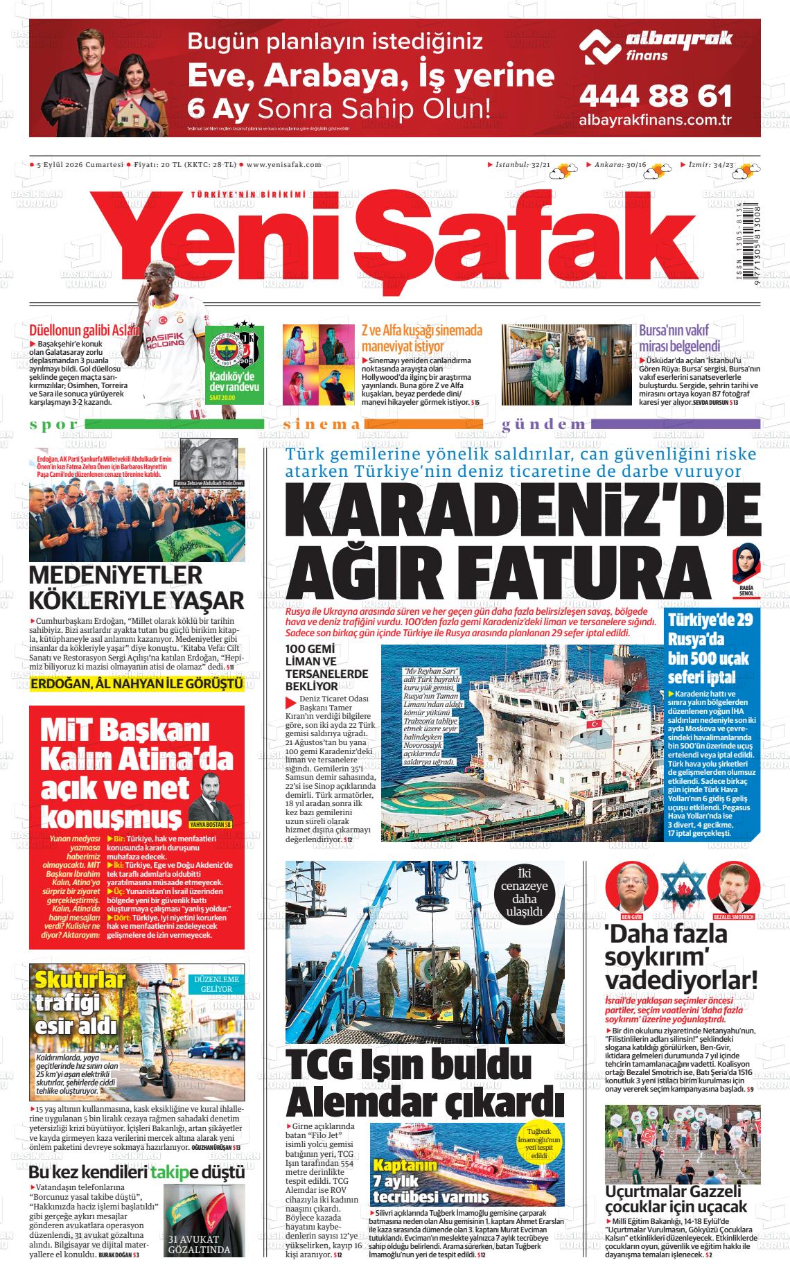 YENİ ŞAFAK - 05.09.2026